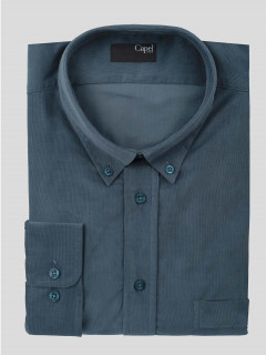 Chemise Ralph Marine Velours Capel Grande Taille  homme grande taille - Capelstore