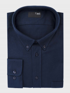Chemise Ralph Unie Marine Capel Grande Taille  homme grande taille - Capelstore