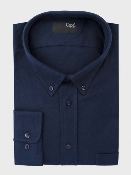 Chemise Ralph Unie Marine Capel Grande Taille