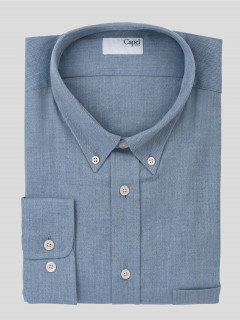Chemise Ralph Bleue Chevrons Capel Grande Taille  homme grande taille - Capelstore