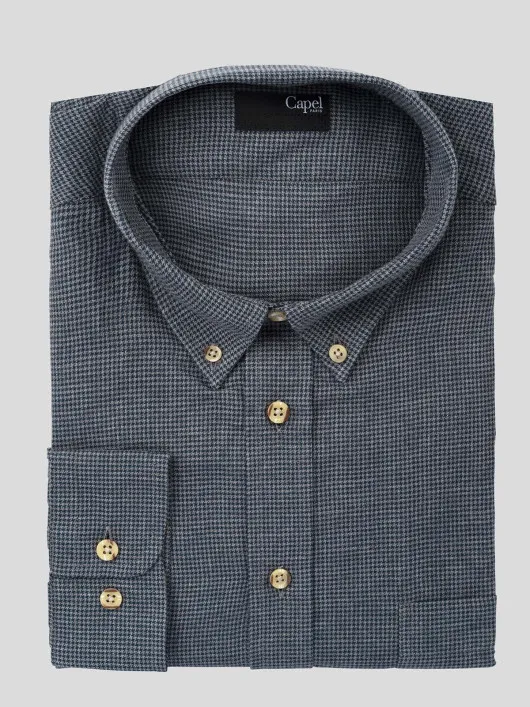 Chemise Ralph Pieds De Poule Capel Grande Taille  homme grande taille - Capelstore