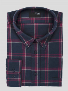 Chemise Ralph Larges Carreaux Capel Grande Taille  homme grande taille - Capelstore