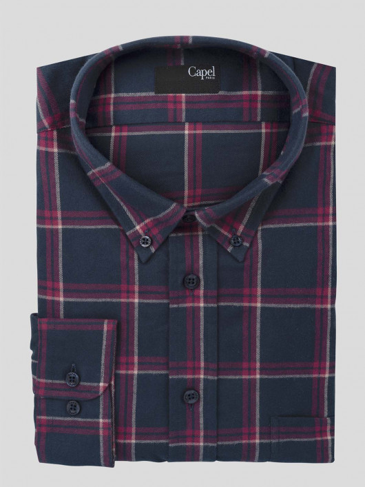 Chemise Ralph Larges Carreaux Capel Grande Taille