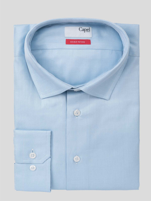 Chemise Ciel Max Double Retors Capel Grande Taille  homme grande taille - Capelstore