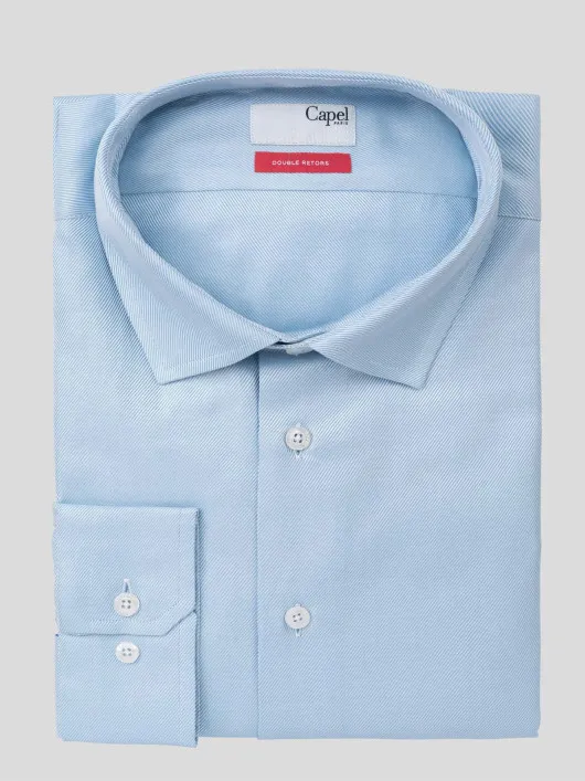 Chemise Ciel Max Double Retors Capel Grande Taille  homme grande taille - Capelstore
