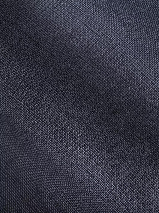 Chemise en lin marine manches longues homme grande taille | Capel