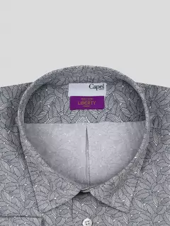 Chemise Tissu Liberty motif feuilles homme grande taille | Capel
