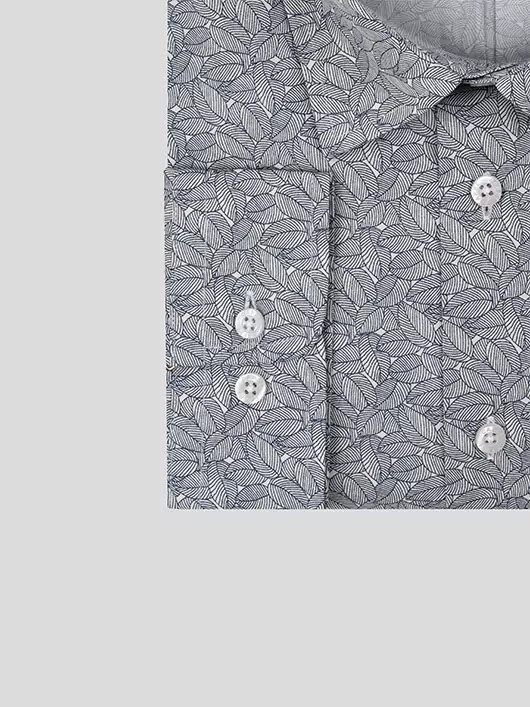 Chemise Tissu Liberty motif feuilles homme grande taille | Capel