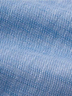 Chemise bleu ciel manches courtes coton flammé homme grande taille | Capel