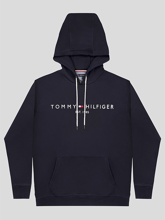 Sweat Capuche Marine Tommy Hilfiger Grande Taille