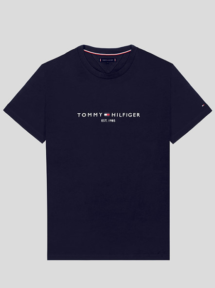 Tee-shirt Marine Logo Tommy Hilfiger Grande Taille
