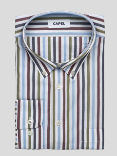 Chemise Ralph Rayures Capel Grande Taille  homme grande taille - Capelstore