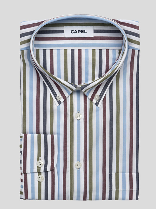 Chemise Ralph Rayures Capel Grande Taille  homme grande taille - Capelstore