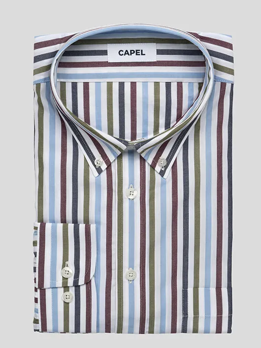 Chemise Ralph Rayures Capel Grande Taille  homme grande taille - Capelstore