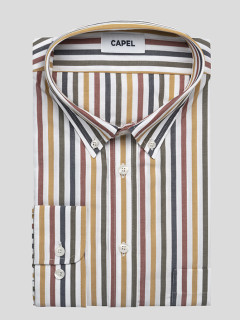 Chemise Ralph A Rayures Capel Grande Taille  homme grande taille - Capelstore