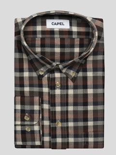 Chemise Ralph A Grands Carrx Capel Grande Taille  homme grande taille - Capelstore