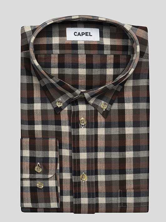Chemise Ralph A Grands Carrx Capel Grande Taille  homme grande taille - Capelstore