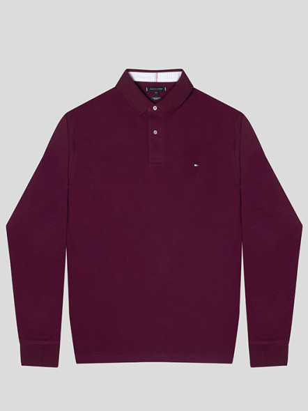 Polo Bordeaux Tommy Hilfiger Grande Taille