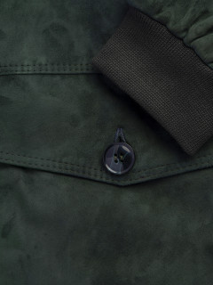 Blouson Cuir Vert Foret Capel Grandes Tailles  homme grande taille - Capelstore