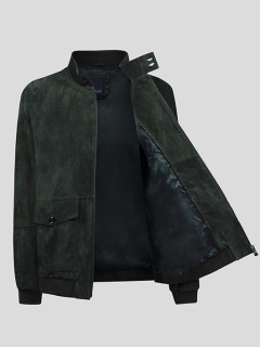 Blouson Cuir Vert Foret Capel Grandes Tailles  homme grande taille - Capelstore