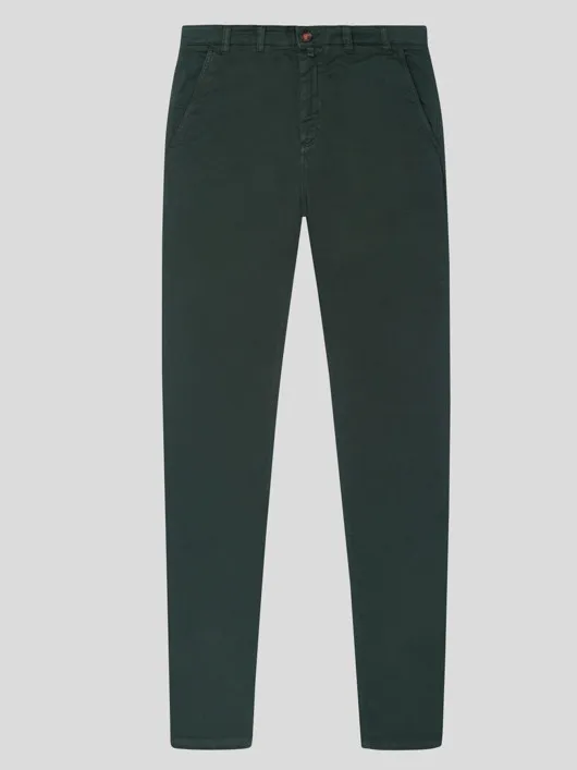 Chino Uni Vert Foret Capel Grande Taille  homme grande taille - Capelstore