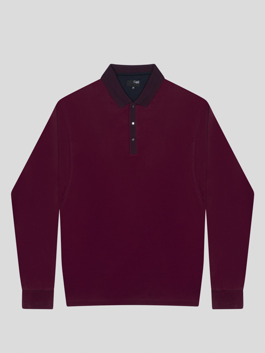 Polo Ml Mercerise Bordeaux Capel Grande Taille  homme grande taille - Capelstore