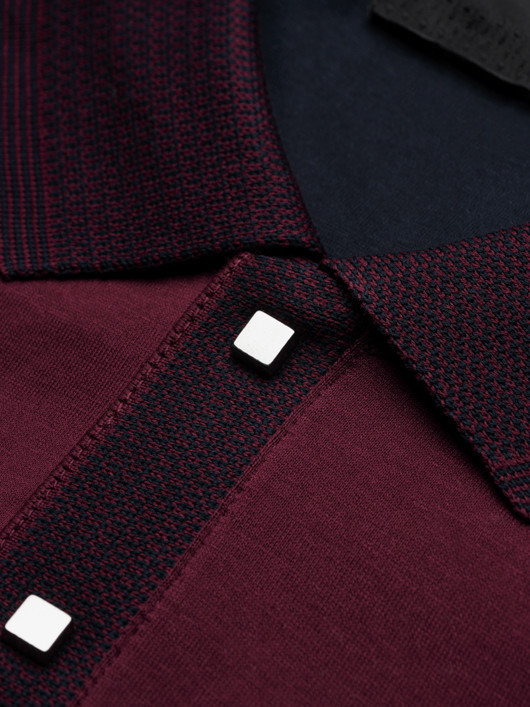 Polo Ml Mercerise Bordeaux Capel Grande Taille homme grande taille - Capelstore
