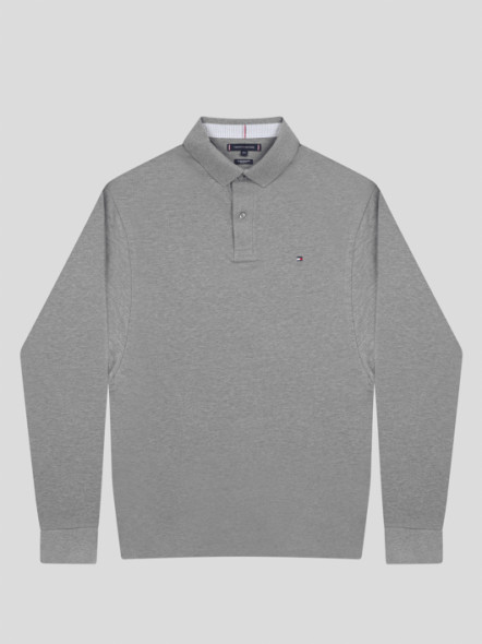 Polo Gris Tommy Hilfiger Grande Taille