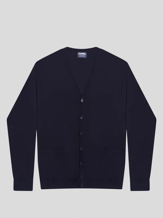 Cardigan Merinos Bouton. Capel Grandes Tailles  homme grande taille - Capelstore
