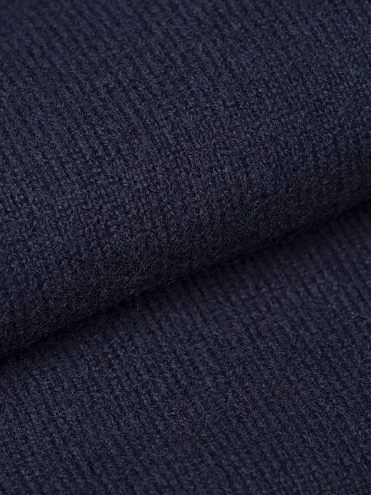 Pull Cachemire Enzo Col V Navy Capel Grande Taille  homme grande taille - Capelstore