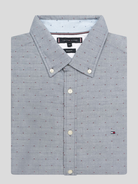 Chemise Oxford Grise Tommy Hilfiger Grande Taille