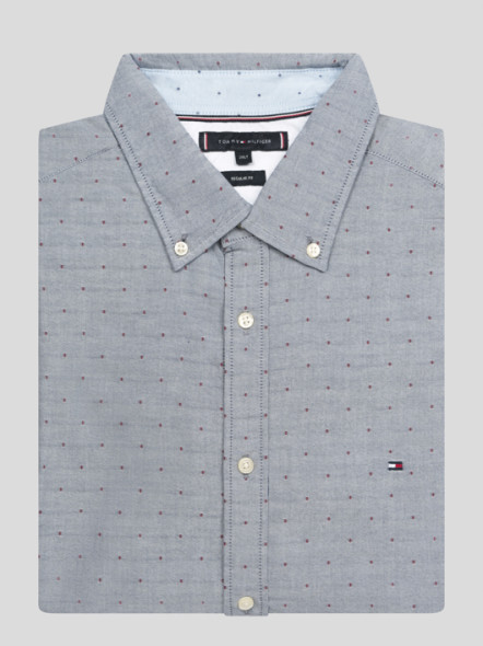 Chemise Oxford Grise Tommy Hilfiger Grande Taille