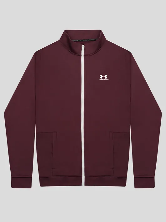 Haut Zippe Bordeaux Under Armour Grande Taille  homme grande taille - Capelstore
