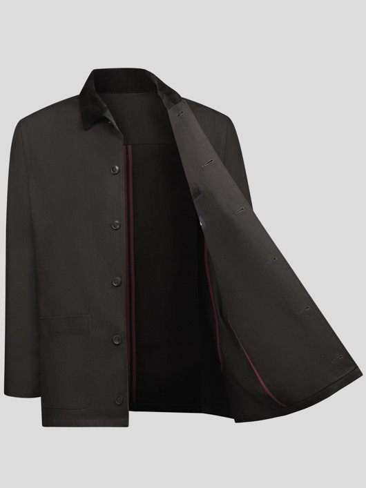 Veste Worker Marron Capel Grande Taille homme grande taille - Capelstore