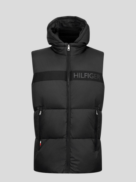 Doudoune Sans Manches Noire Tommy Hilfiger Grande Taille