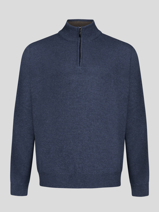 Pull Lino Col Camionneur Indigo Capel Grande Taille