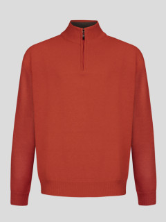 Pull Lino Col Camion. Orange Capel Grande Taille  homme grande taille - Capelstore