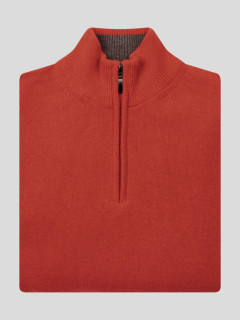 Pull Lino Col Camion. Orange Capel Grande Taille  homme grande taille - Capelstore