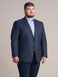 Veste Marine Carreaux Capel Grande Taille  homme grande taille - Capelstore