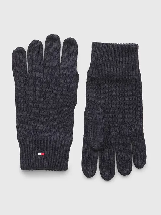 Gants Coton/cach. Marine Tommy Hilfiger  homme grande taille - Capelstore