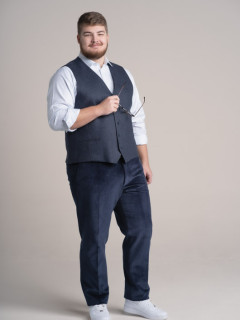 Gilet Marine Capel Grande Taille  homme grande taille - Capelstore