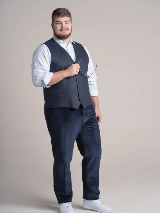 Gilet Marine Capel Grande Taille  homme grande taille - Capelstore