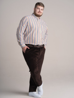 Chemise Ralph A Rayures Capel Grande Taille  homme grande taille - Capelstore