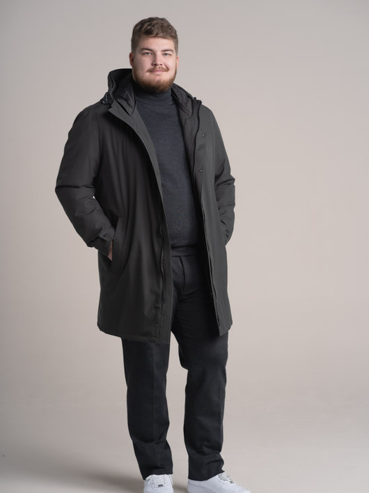 Veste polaire doublée noire homme grande taille - Hommefort