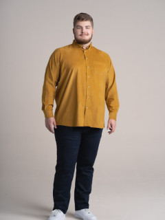 Chemise Ralph Ocre Velours Capel Grande Taille  homme grande taille - Capelstore