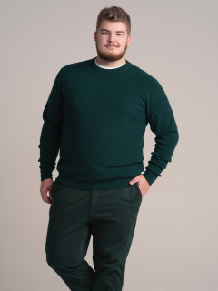 Pull Col Rond Vert Foret Capel Grande Taille  homme grande taille - Capelstore