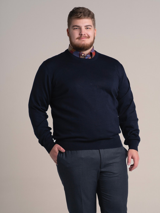 Pull Merinos Luca Col Rond Capel Grande Taille homme grande taille - Capelstore