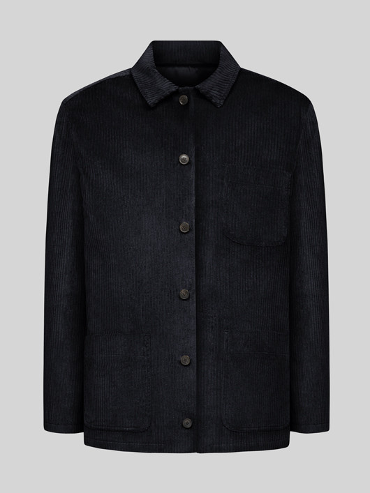 Veste Worker Velours Marine Capel Grande Taille homme grande taille - Capelstore