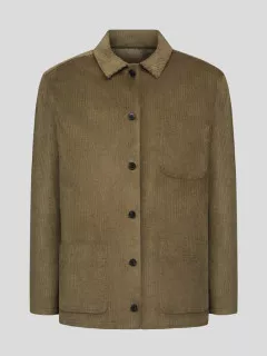 Veste Worker Velours Beige Capel Grande Taille  homme grande taille - Capelstore