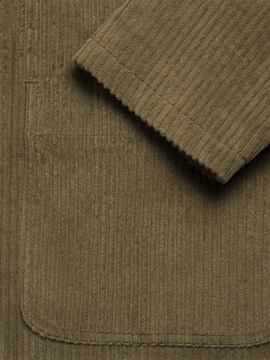 Veste Worker Velours Beige Capel Grande Taille  homme grande taille - Capelstore